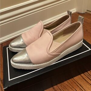 Karl lagerfeld Cler Stylish Pink and Silver Women's Slip-On Shoes SZ 6.5